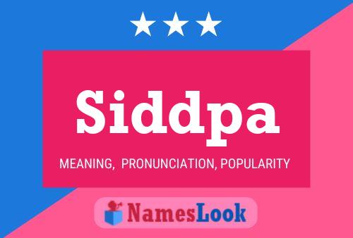 Постер имени Siddpa