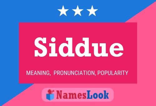 Постер имени Siddue