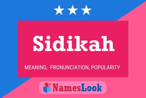 Постер имени Sidikah