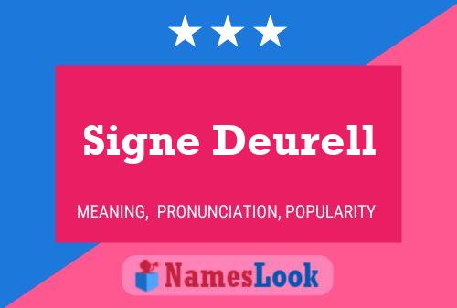 Постер имени Signe Deurell