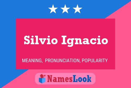 Постер имени Silvio Ignacio