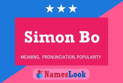 Постер имени Simon Bo