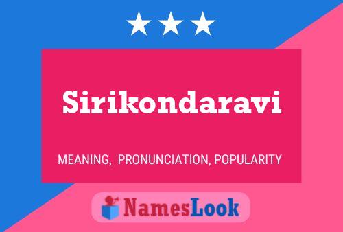 Постер имени Sirikondaravi