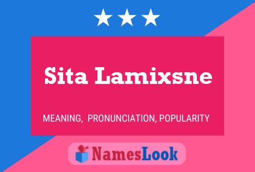 Постер имени Sita Lamixsne