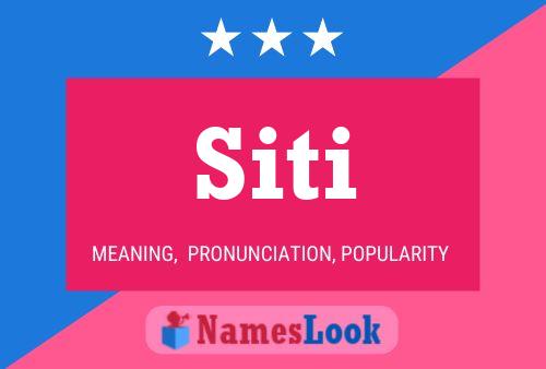 Постер имени Siti