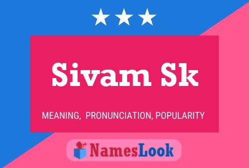 Постер имени Sivam Sk