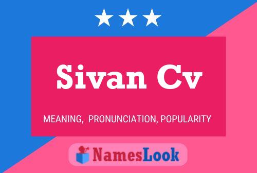 Постер имени Sivan Cv