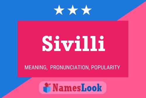 Постер имени Sivilli