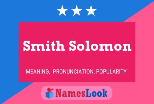 Постер имени Smith Solomon