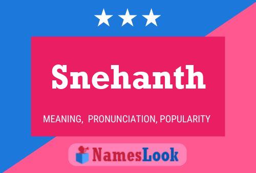 Постер имени Snehanth