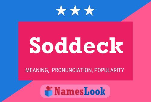 Постер имени Soddeck