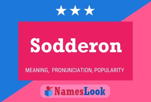 Постер имени Sodderon