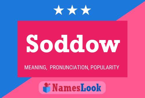 Постер имени Soddow