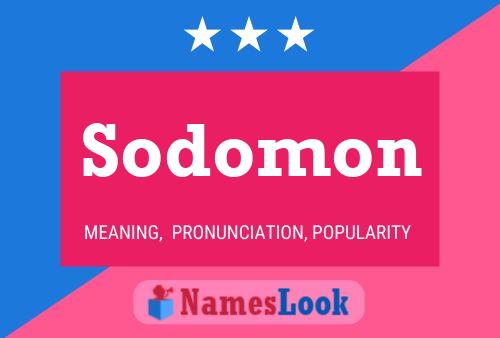 Постер имени Sodomon