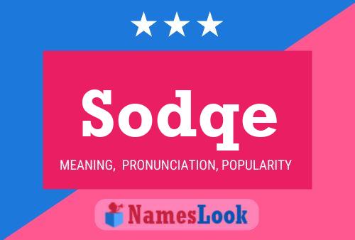 Постер имени Sodqe