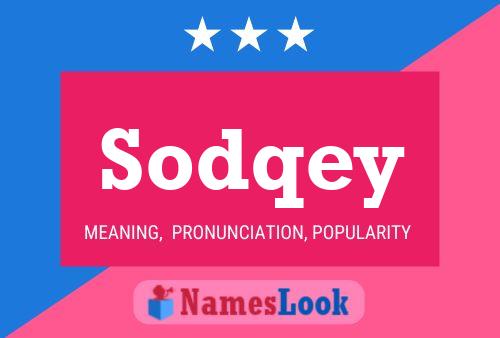 Постер имени Sodqey