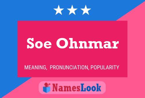 Постер имени Soe Ohnmar