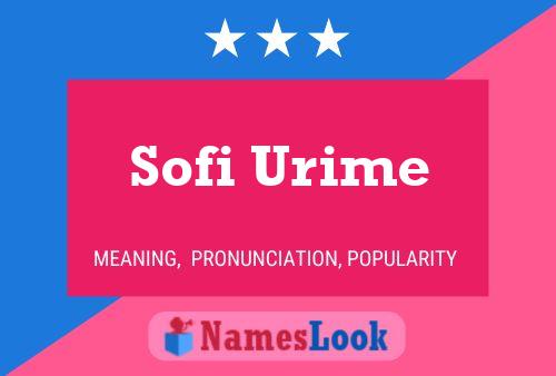 Постер имени Sofi Urime