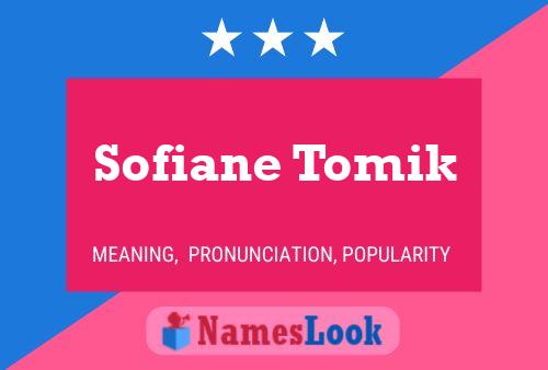 Постер имени Sofiane Tomik