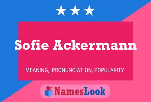 Постер имени Sofie Ackermann