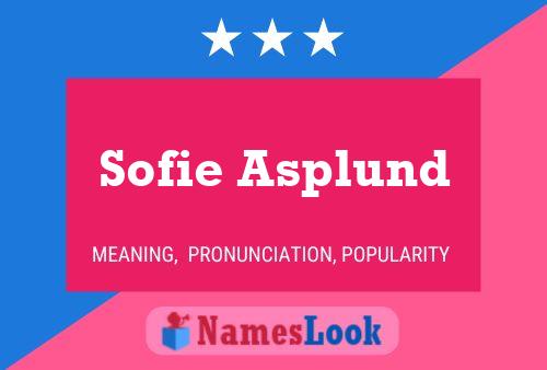 Постер имени Sofie Asplund