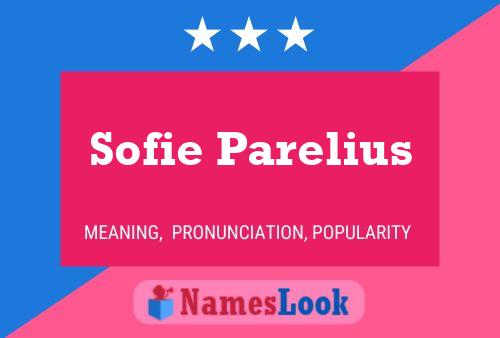 Постер имени Sofie Parelius