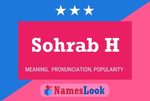 Постер имени Sohrab H