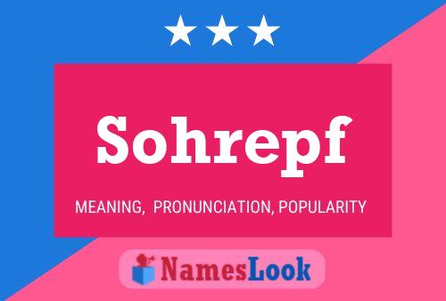 Постер имени Sohrepf