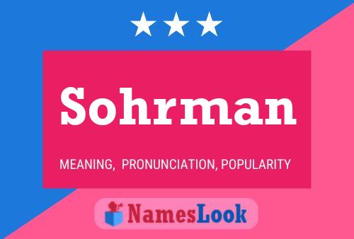 Постер имени Sohrman