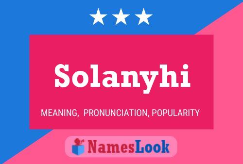 Постер имени Solanyhi