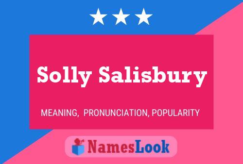 Постер имени Solly Salisbury