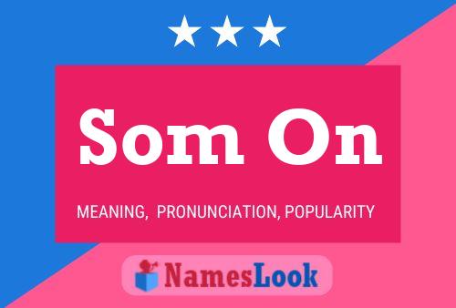 Постер имени Som On