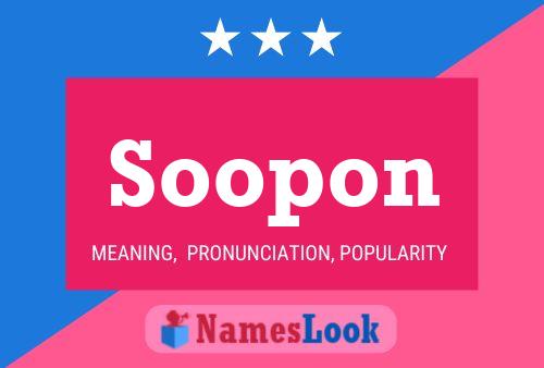 Постер имени Soopon