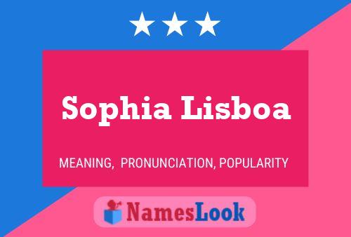 Постер имени Sophia Lisboa