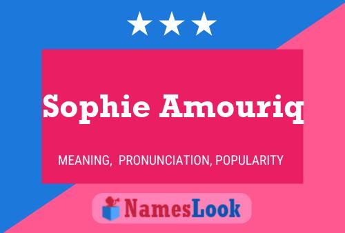 Постер имени Sophie Amouriq