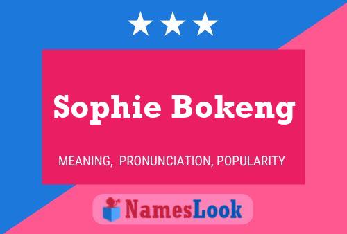 Постер имени Sophie Bokeng