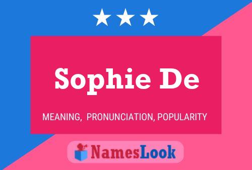 Постер имени Sophie De