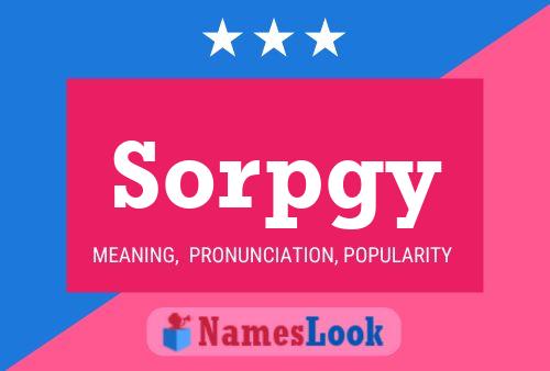 Постер имени Sorpgy