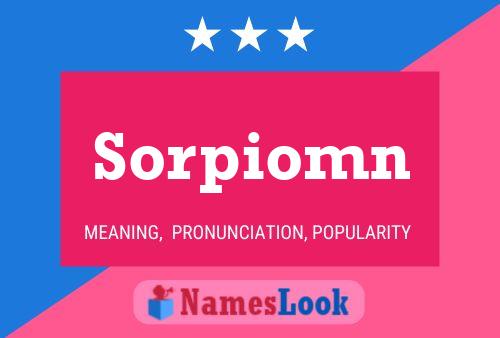 Постер имени Sorpiomn