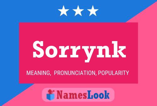 Постер имени Sorrynk