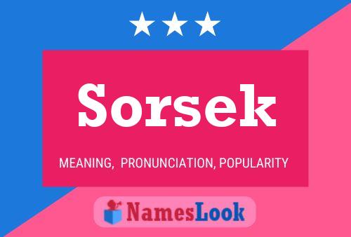 Постер имени Sorsek