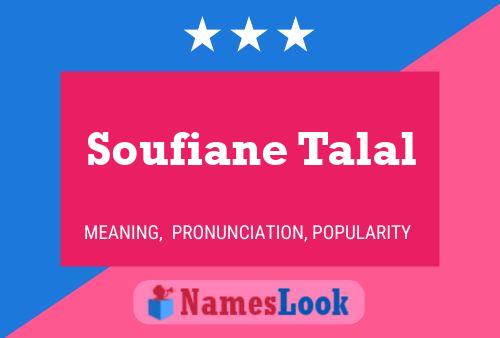 Постер имени Soufiane Talal