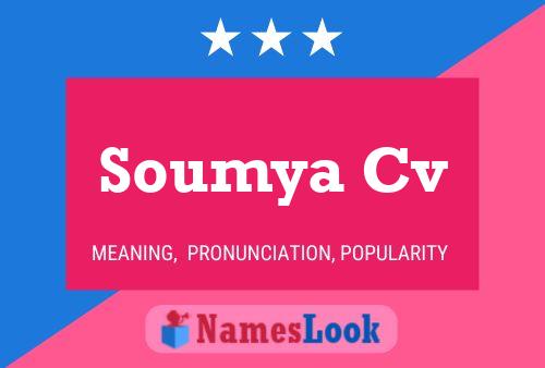 Постер имени Soumya Cv