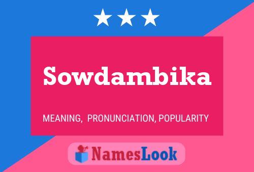 Постер имени Sowdambika