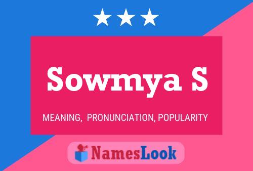 Постер имени Sowmya S