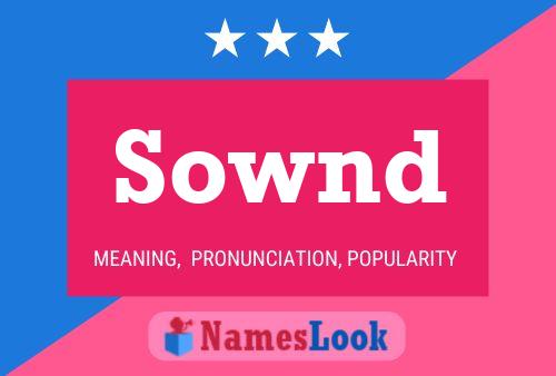 Постер имени Sownd