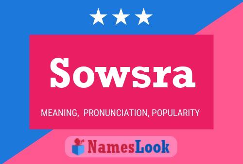 Постер имени Sowsra