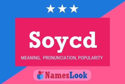 Постер имени Soycd