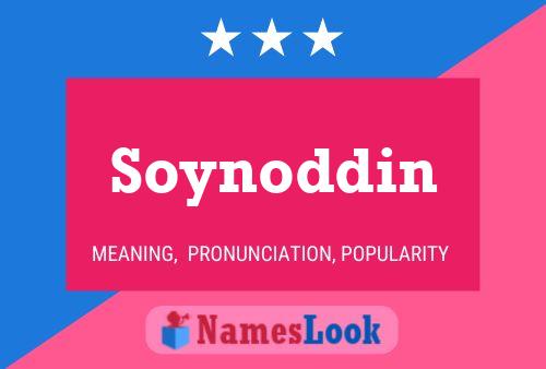 Постер имени Soynoddin