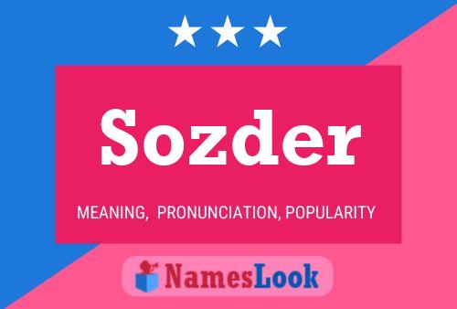 Постер имени Sozder